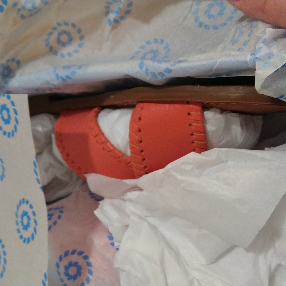 Jack Rogers Coral Sloane X-Band Leather Sandal - Women 7.5 - Picture 8 of 8